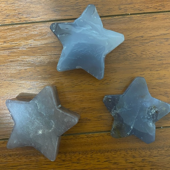 Agate crystal star set - Picture 3 of 3